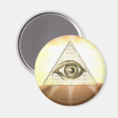L'oeil de la Providence Sunburst Magnet (Recto/Verso)