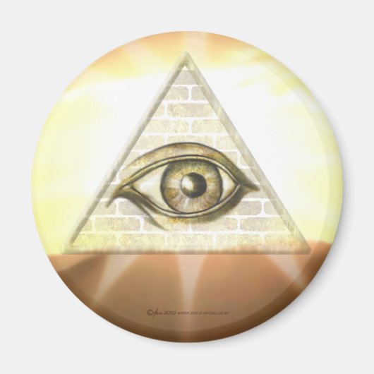 L'oeil de la Providence Sunburst Magnet (Devant)