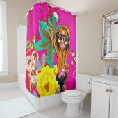 L'OEIL voient le rideau en douche de fleurs (En situation)