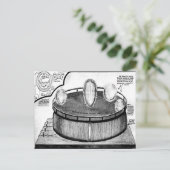 L'Oeuf de Tesla à la carte postale de l'exposition (Debout devant)