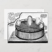 L'Oeuf de Tesla à la carte postale de l'exposition (Devant / Derrière)