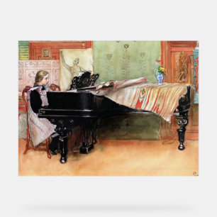 l'œuvre de Carl Larsson, Jouant des gammes,
