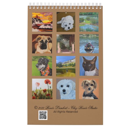 L'oeuvre de Renee Lambert - Calendrier 2023 (Dos)