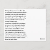 Lof # 125 briefkaart (Achterkant)