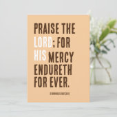 Lof de Heer - Thanksgiving Dag Feest - Kaart (Staand voorkant)