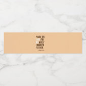 Lof de Heer - Thanksgiving Dag Feest - Waterfles Etiket (Enkel label)