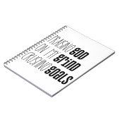 Lof God op de Grind Goals Notitieboek (Linkerzijde)