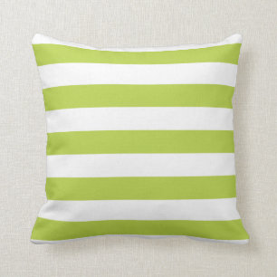 L'offre tire le coussin rayé audacieux vert