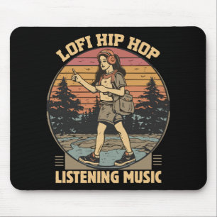 Lofi hip hop chillhop muziek muismat