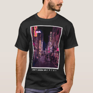 Lofi Tokyo Street Harajuku Japa groeit niet op 90' T-shirt