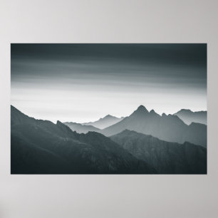 Lofoten Berglandschap Foto Poster