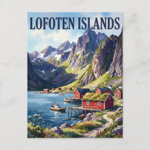 Lofoten-eilanden Noorwegen Briefkaart