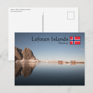 Lofoten-eilanden Noorwegen Briefkaart