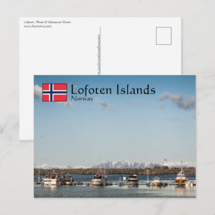 Lofoten-eilanden Noorwegen Briefkaart