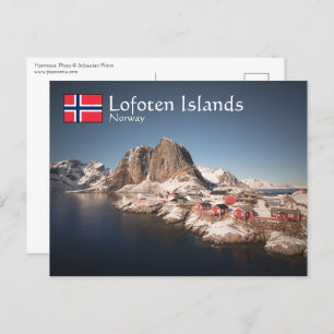 Lofoten-eilanden Noorwegen Briefkaart