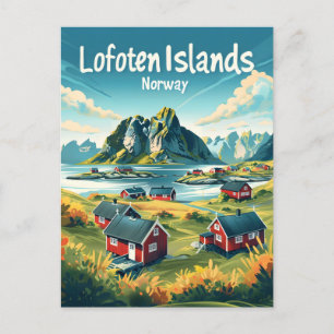Lofoten-eilanden Noorwegen Briefkaart