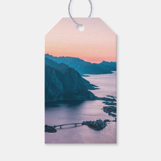 Lofoten-eilanden Noorwegen Cadeaulabel (Voorkant)