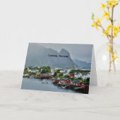 Lofoten-eilanden, Noorwegen Kaart (Gele Bloem)