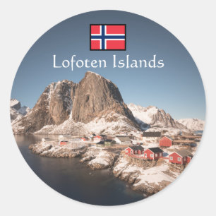 Lofoten-eilanden Noorwegen Ronde Sticker