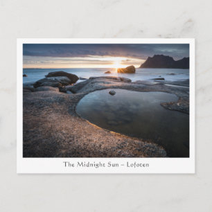 Lofoten Islands Midnight Sun Briefkaart