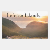 Lofoten Islands Norvège Sticker rectangulaire (Devant)