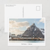 Lofoten Islands Vist het dorp Briefkaart (Voorkant / Achterkant)