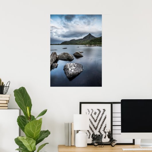 Lofoten Landscape Norway Poster (Thuiskantoor)