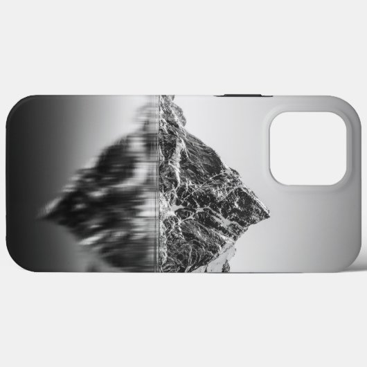 Lofoten Mountain Black and White Photo Case-Mate iPhone Case (Achterkant (horizontaal))