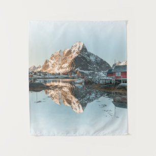 Lofoten Mountain Wandkleed