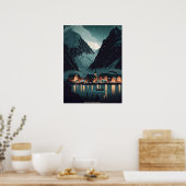 Lofoten Night Poster (Keuken)