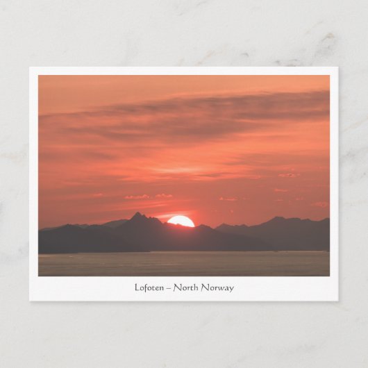 Lofoten Noorwegen Briefkaart (Voorkant)