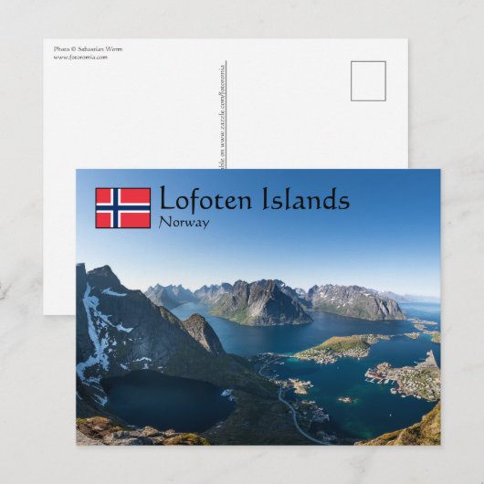 Lofoten Noorwegen Briefkaart (Voorkant / Achterkant)