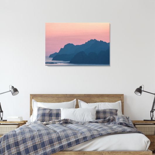 Lofoten Noorwegen Canvas Afdruk (Insitu (Slaapkamer))