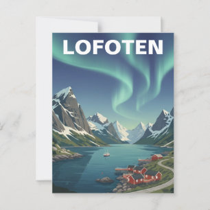 Lofoten Noorwegen Reizen Briefkaart