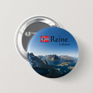 Lofoten Noorwegen Ronde Button 5,7 Cm