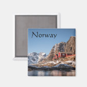 Lofoten Norway Souvenir Magneet (Voorkant / Achterkant)