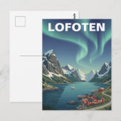 Lofoten Norway Travel Briefkaart (Voorkant / Achterkant)