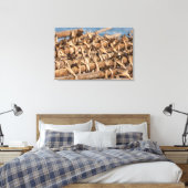 Lofoten Stockvis Canvas Afdruk (Insitu (Slaapkamer))