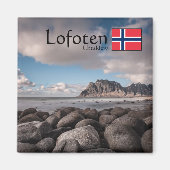 Lofoten Uttakleiv Souvenir Magneet (Voorkant)