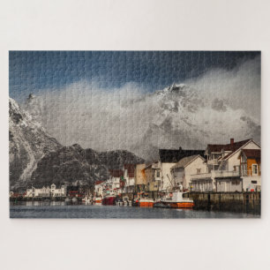 Lofoten vissersdorp legpuzzel