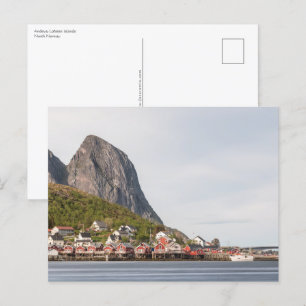 Lofoten Vist het dorp Briefkaart