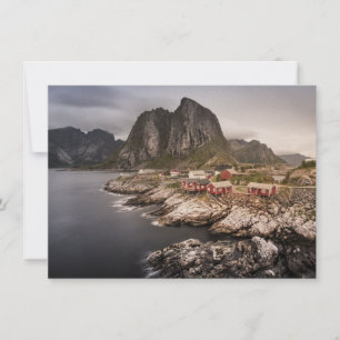Lofoten Vist het dorp Hamnoya Kaart