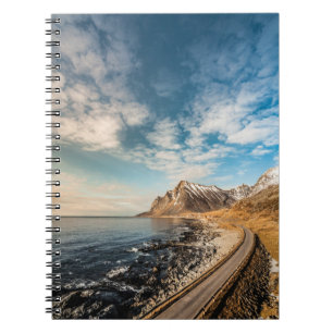 Lofoten Weg Landschapsfoto  Notitieboek