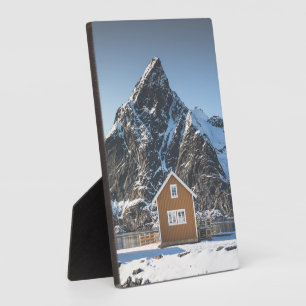 Lofoten Yellow Cabin Fotoplaat