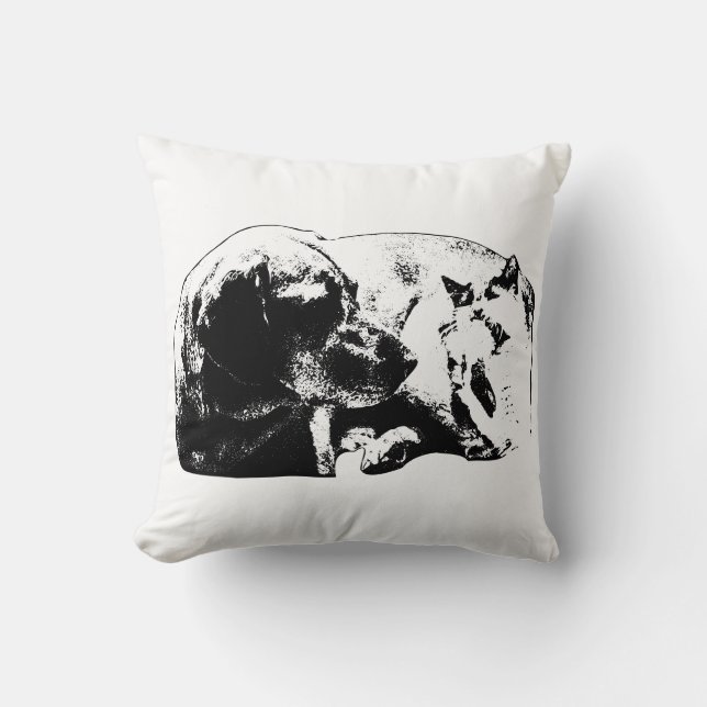 Loft Calm—Hond & Kat Kussen (Voorkant)