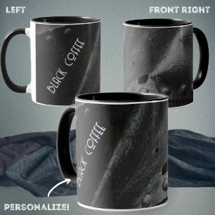 Loft stijl minimalistische black metal mok