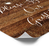 Log 8x10 in ons gastboek poster