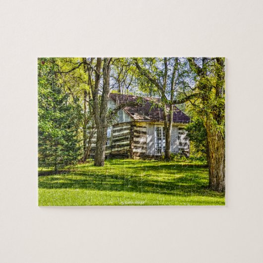 Log Cabin Alaska Jigzaag Puzzle Legpuzzel (Horizontaal)