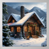 Log Cabin Christmas Poster (Voorkant)