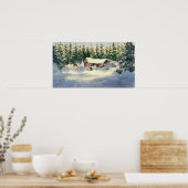 LOG CABIN IN SNEE DOOR SHARON SHARPE POSTER (Keuken)